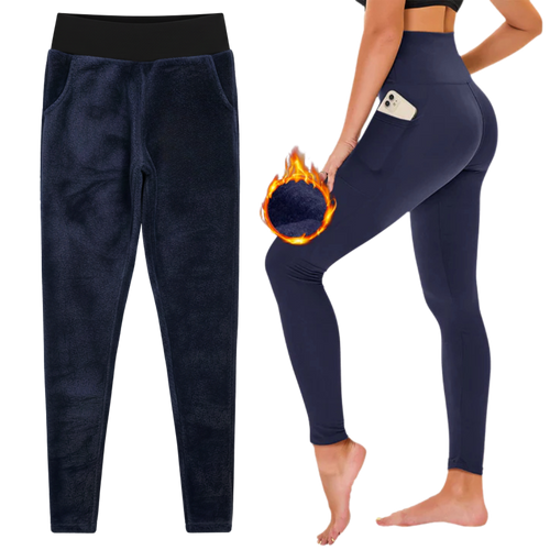 Fleece Lined Leggings With Pockets