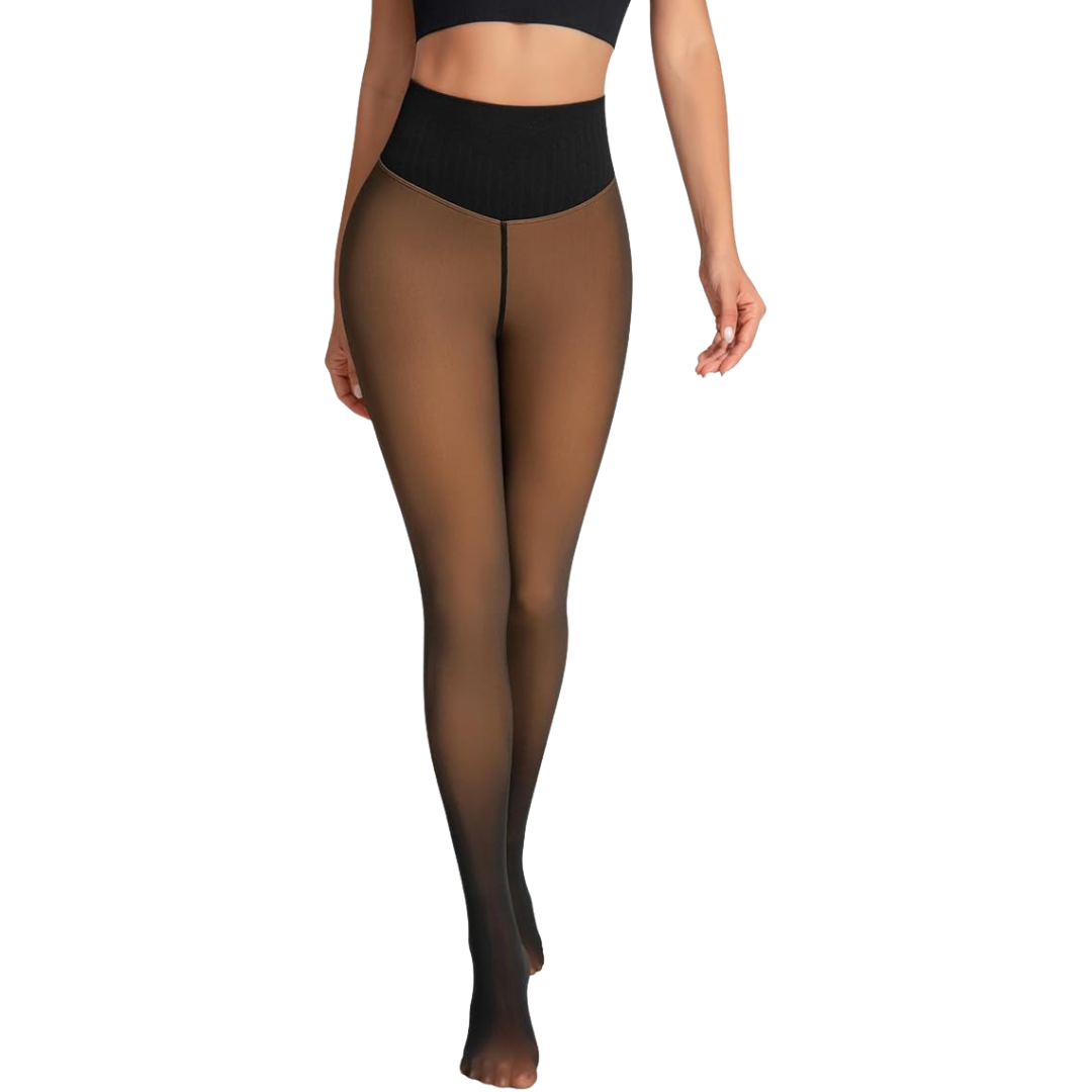 Magic Translucent Leggings With Compression Band and One-Seam