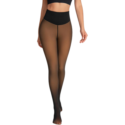 Magic Translucent Leggings With Compression Band and One-Seam
