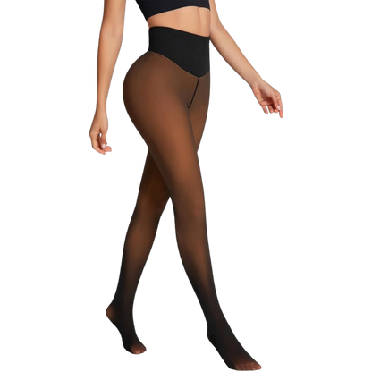 Magic Translucent Leggings With Compression Band and One-Seam