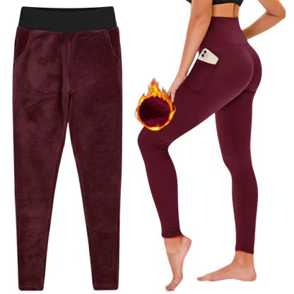 Fleece Lined Leggings With Pockets