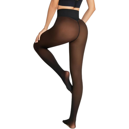 Magic Translucent Leggings With Compression Band and One-Seam